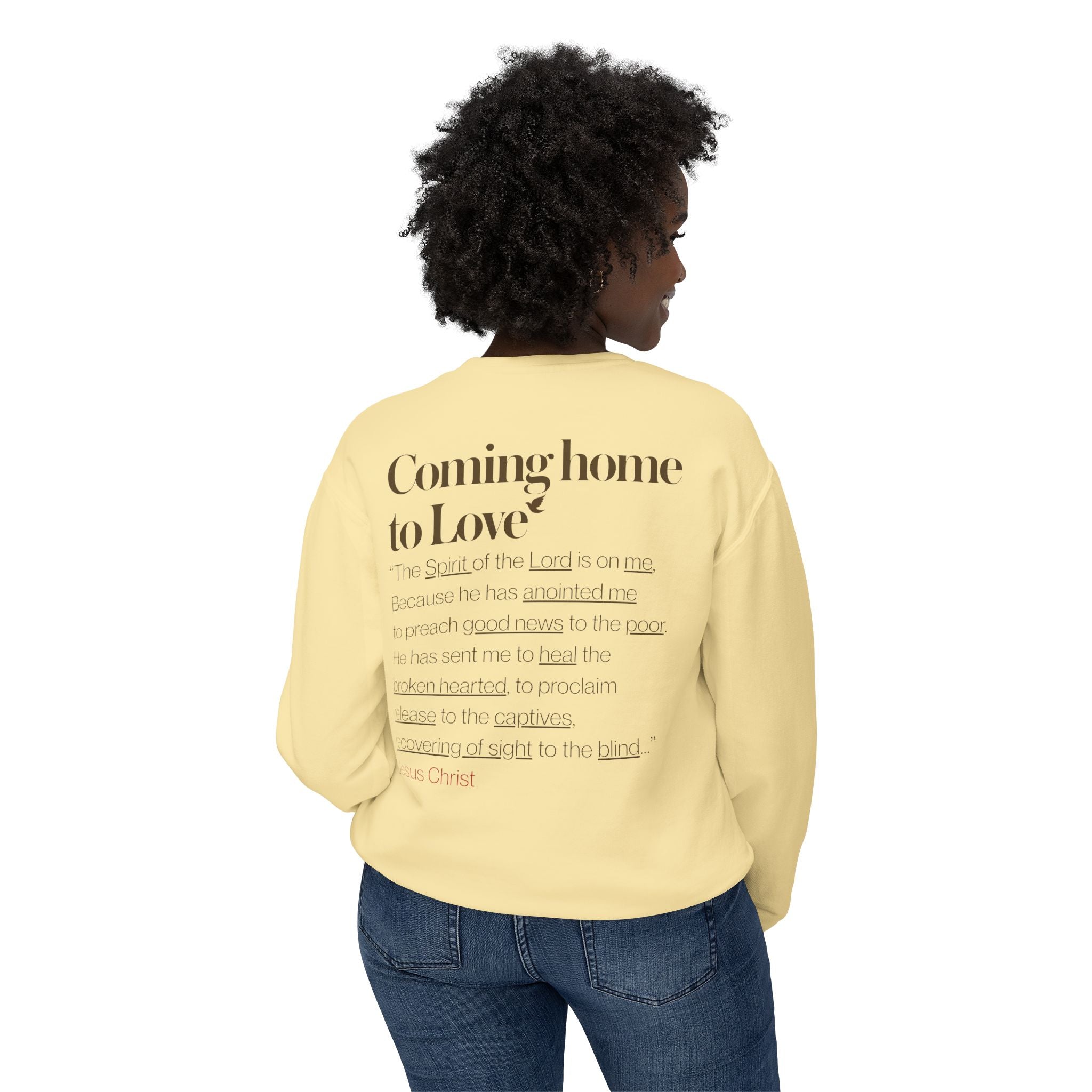 Jesus Invites Us Home! Cotton Crewneck