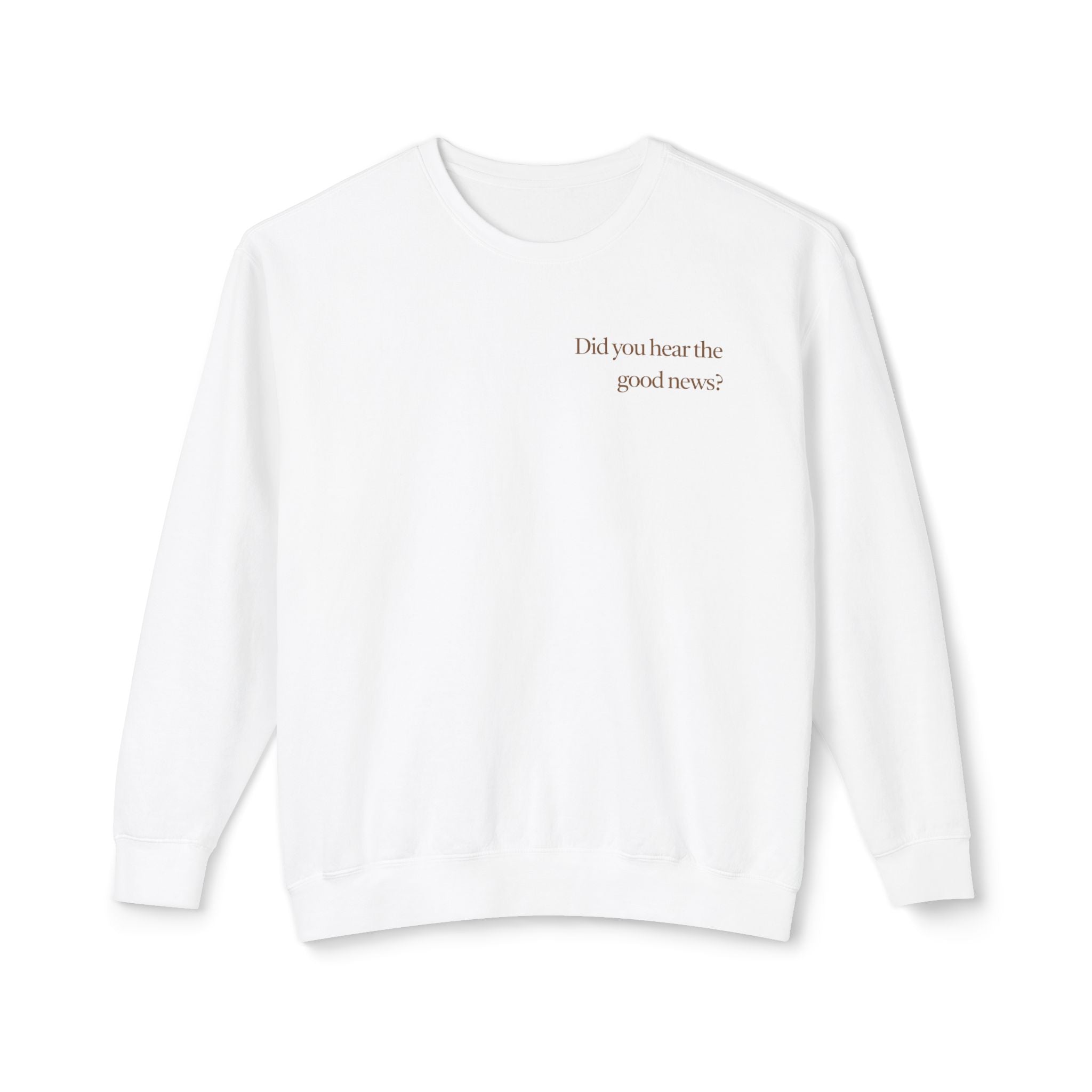 Best News Ever Cotton Crewneck