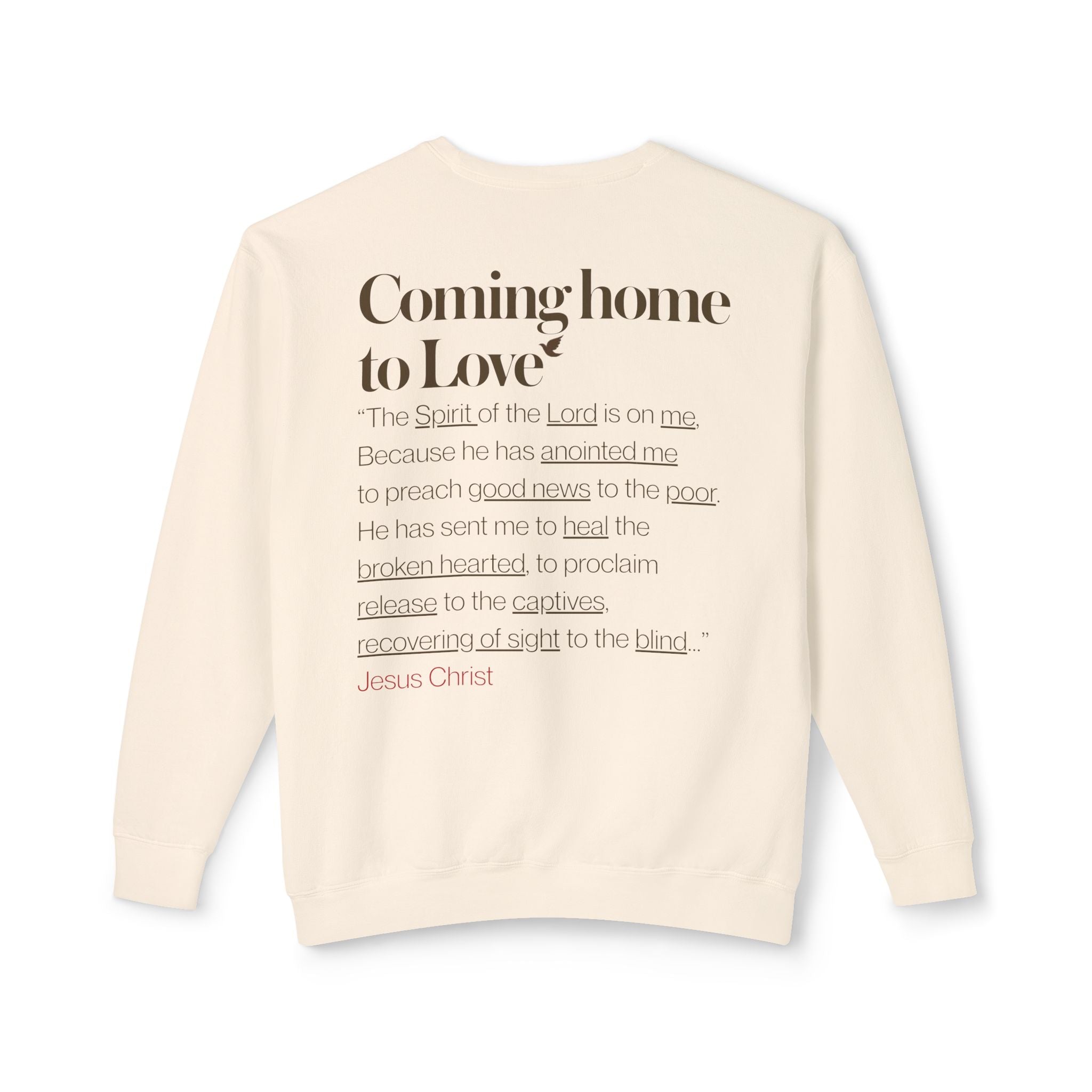 Jesus Invites Us Home! Cotton Crewneck