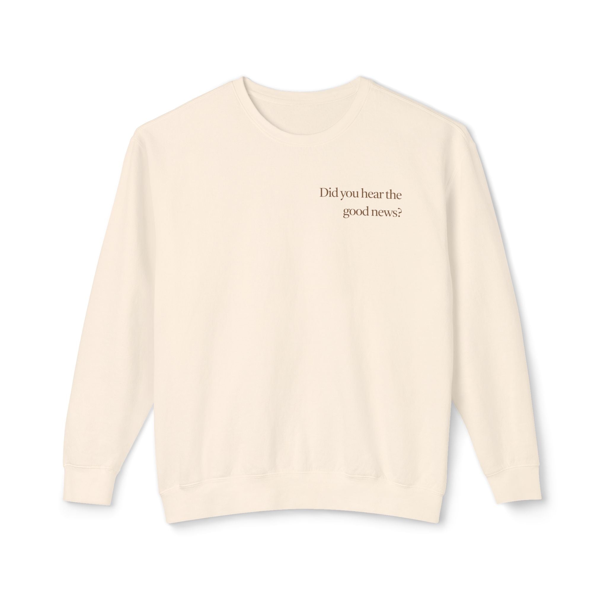 Best News Ever Cotton Crewneck