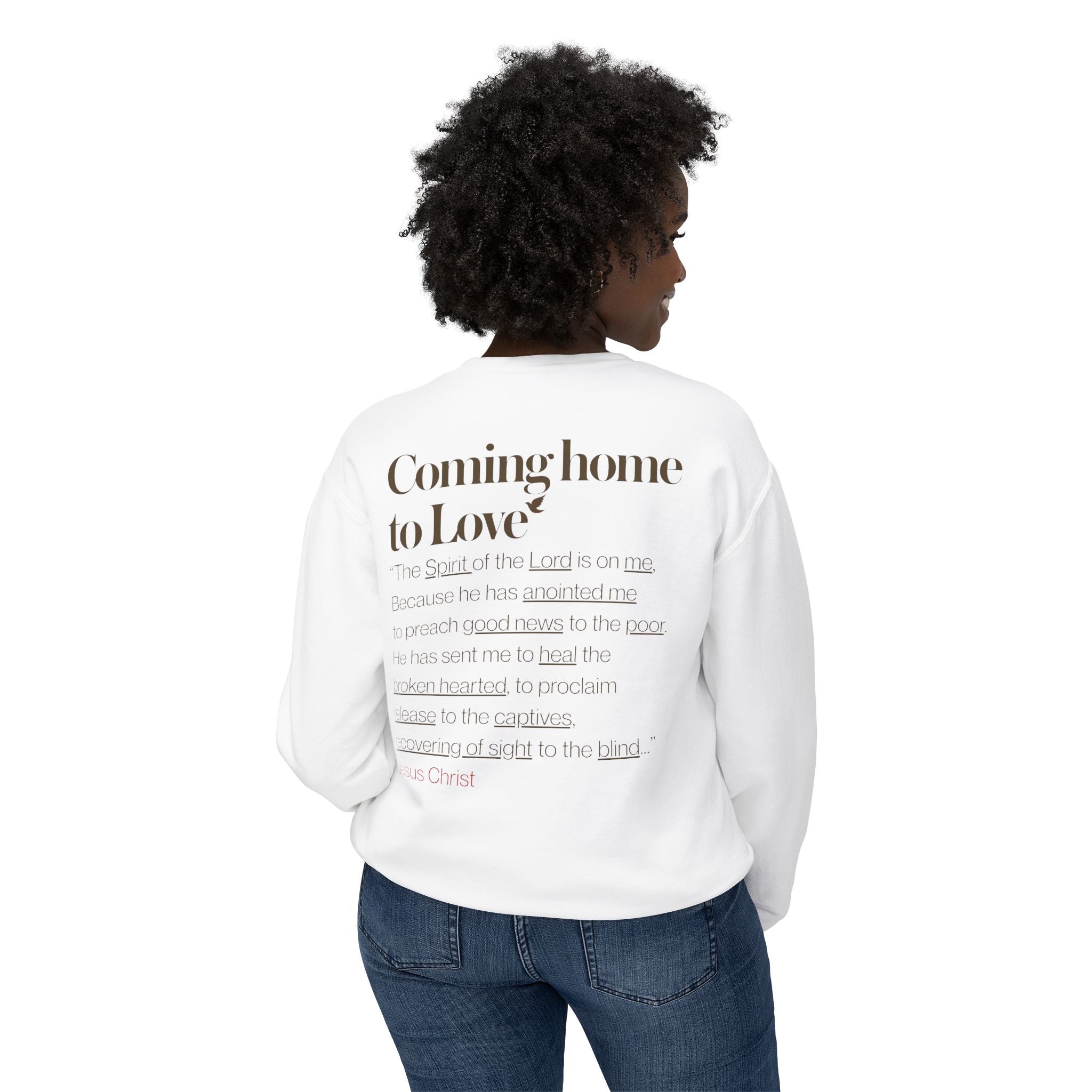 Jesus Invites Us Home! Cotton Crewneck