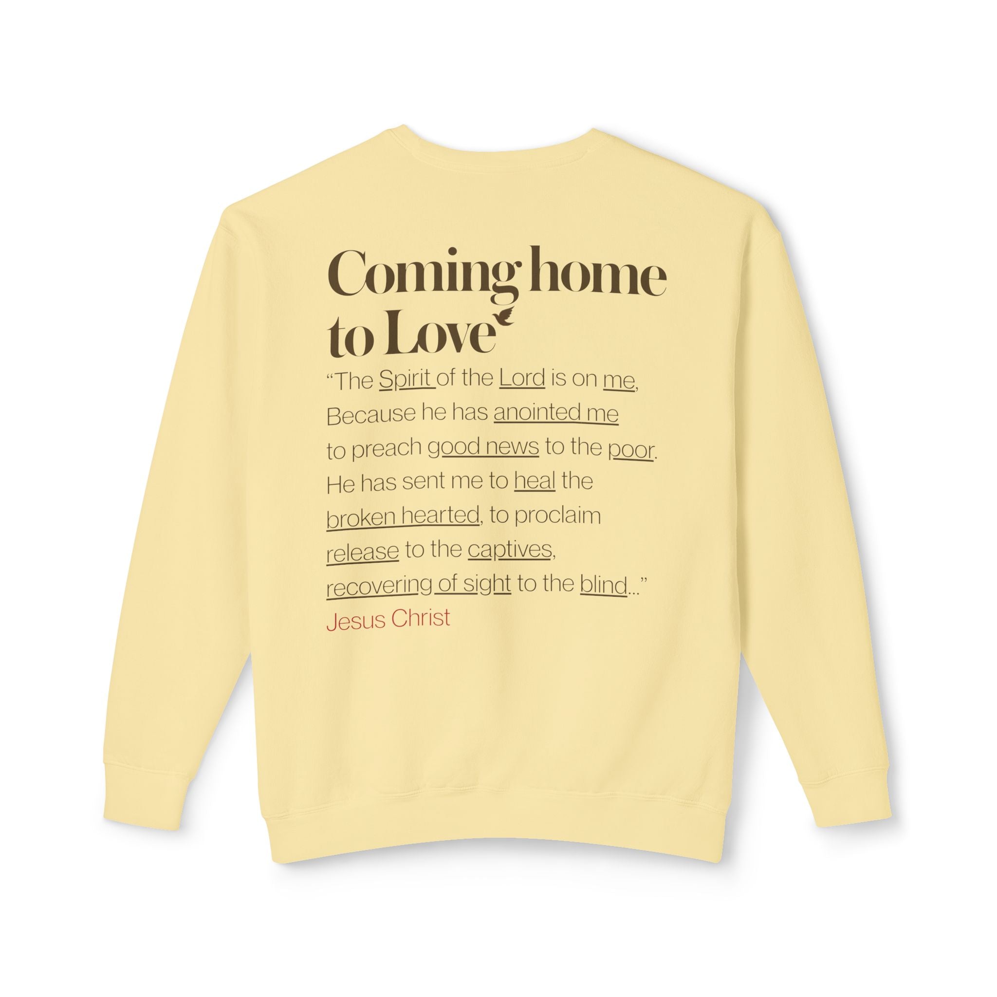 Jesus Invites Us Home! Cotton Crewneck