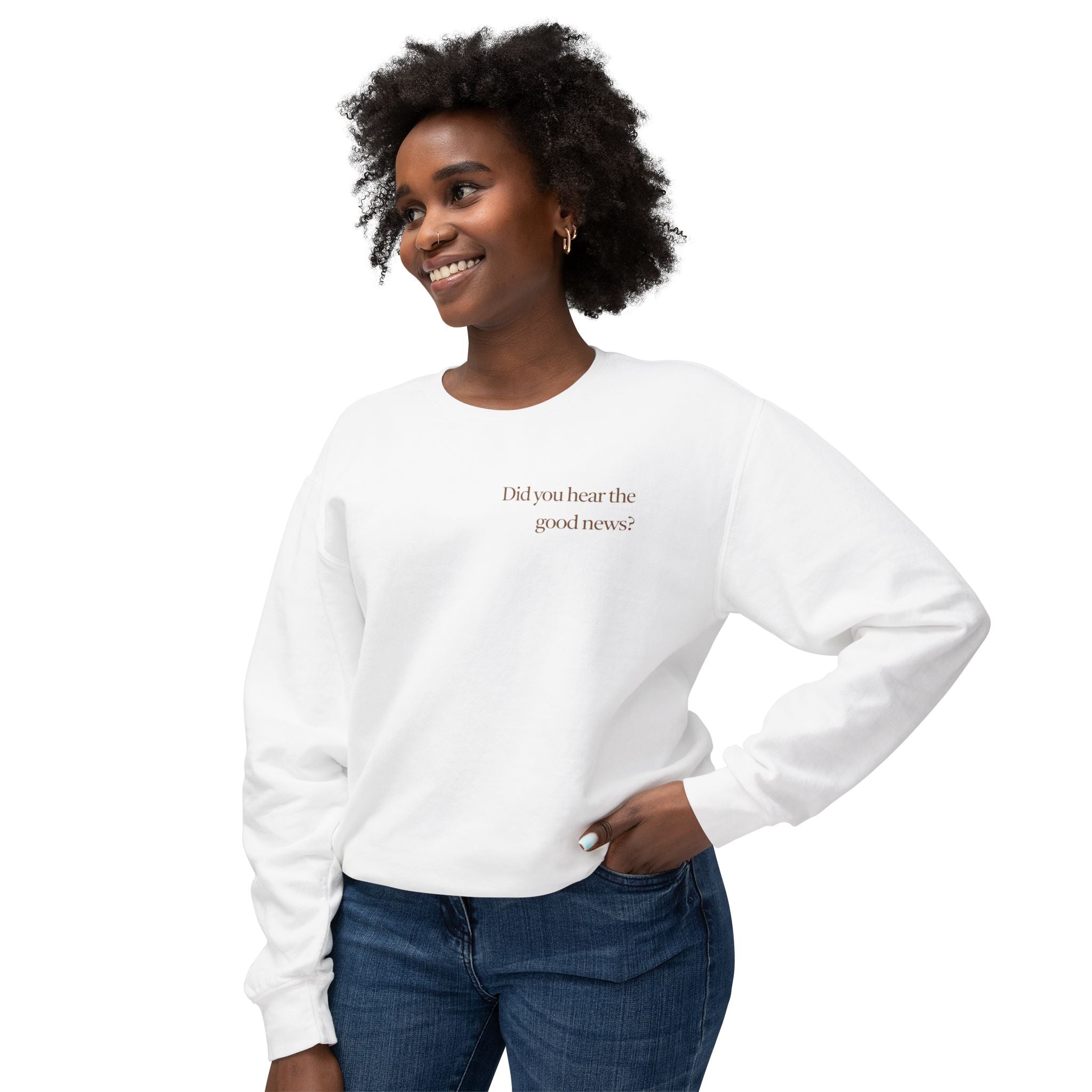 Best News Ever Cotton Crewneck