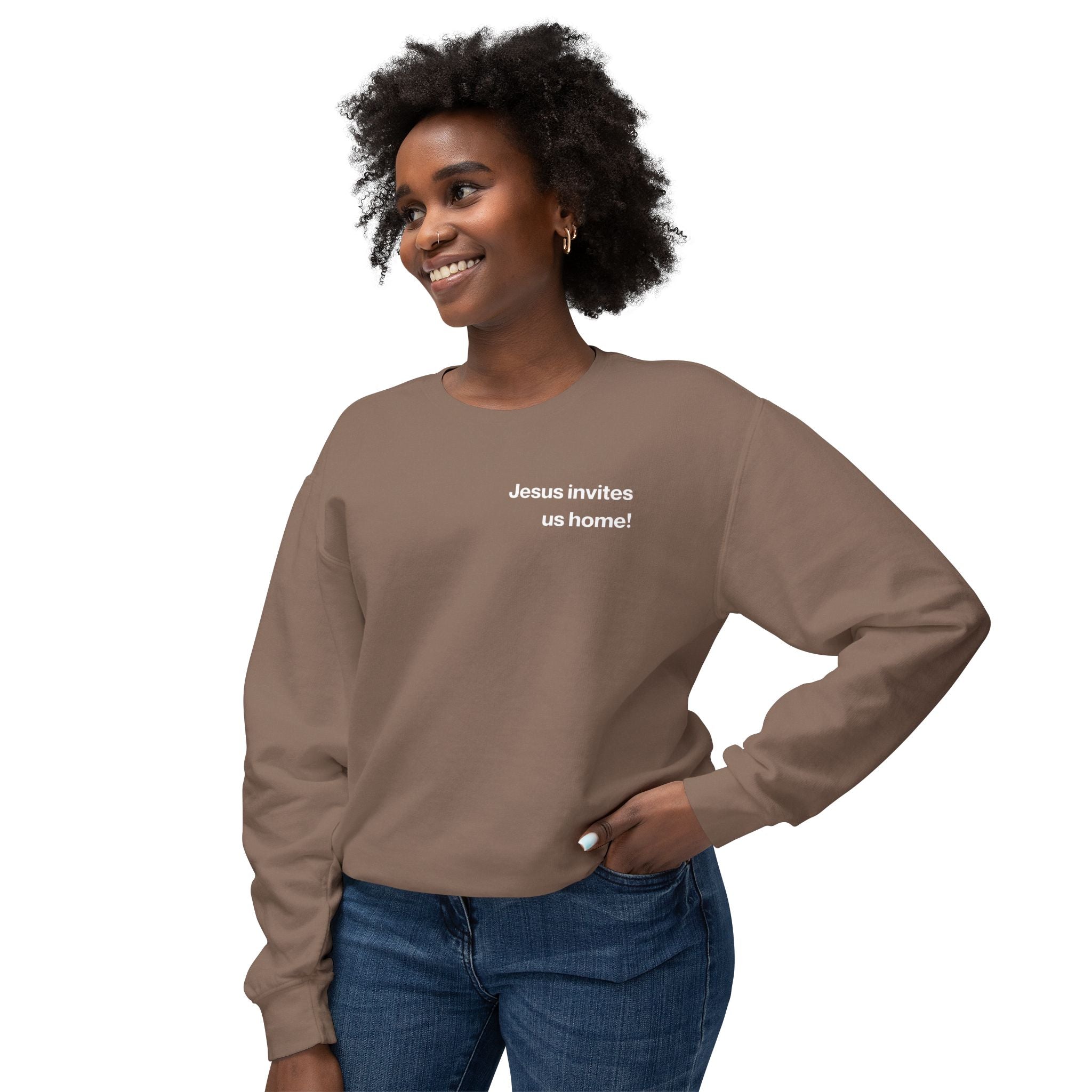 Jesus Invites Us Home! Cotton Crewneck
