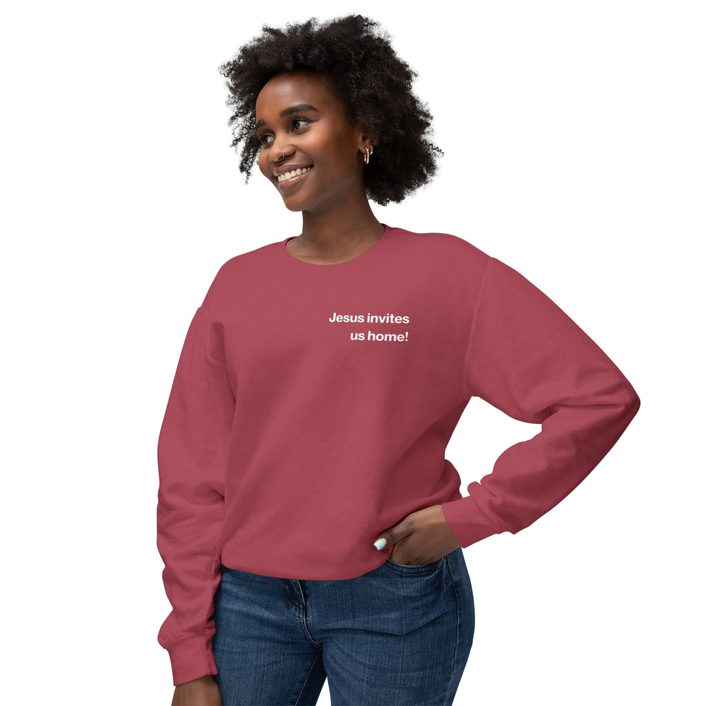 Jesus Invites Us Home! Cotton Crewneck