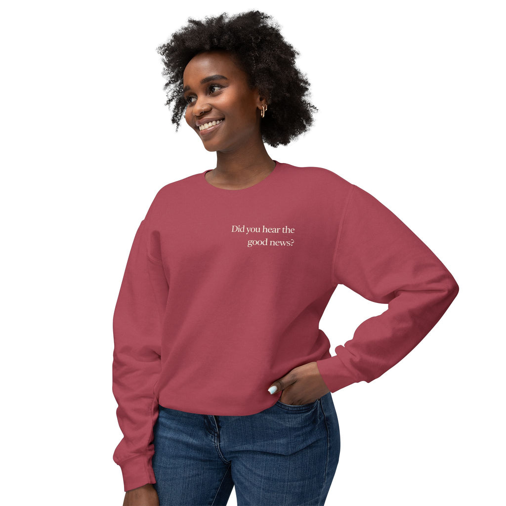 Best News Ever Cotton Crewneck
