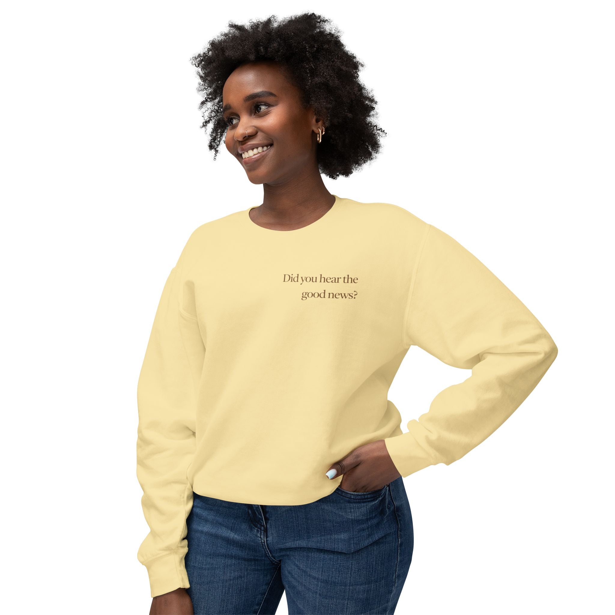 Best News Ever Cotton Crewneck